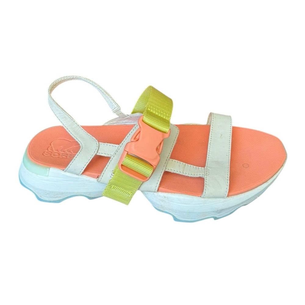 Sorel Kinetic Impact Slide High Sandals Women’s coral green buckle Size 8.5 - Picture 2 of 8